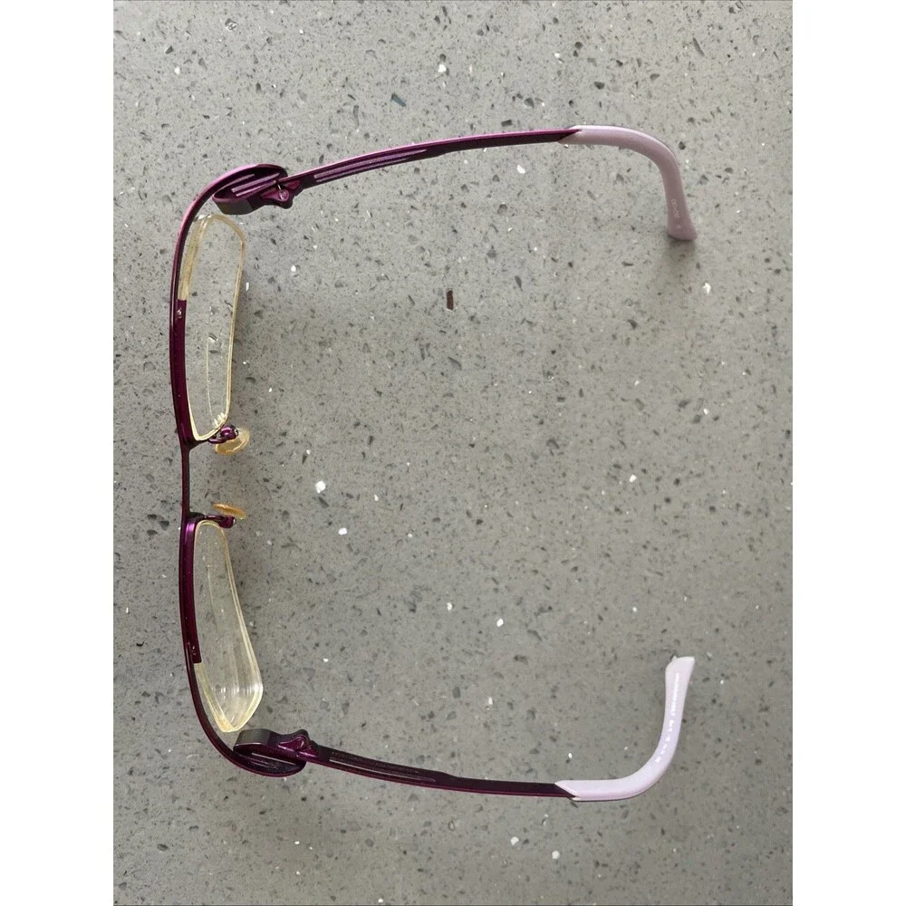 OKO by OKO B12 EYEGLASSES Frames ONLY 49-18-135 Paris France purple silver half